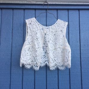 Cleo BHLDN Lace Cropped Top